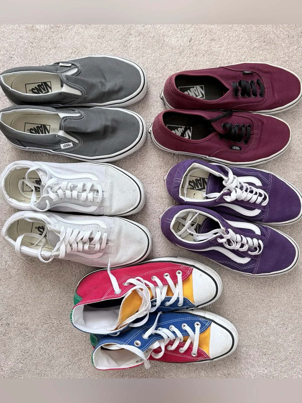 Vans five pairs